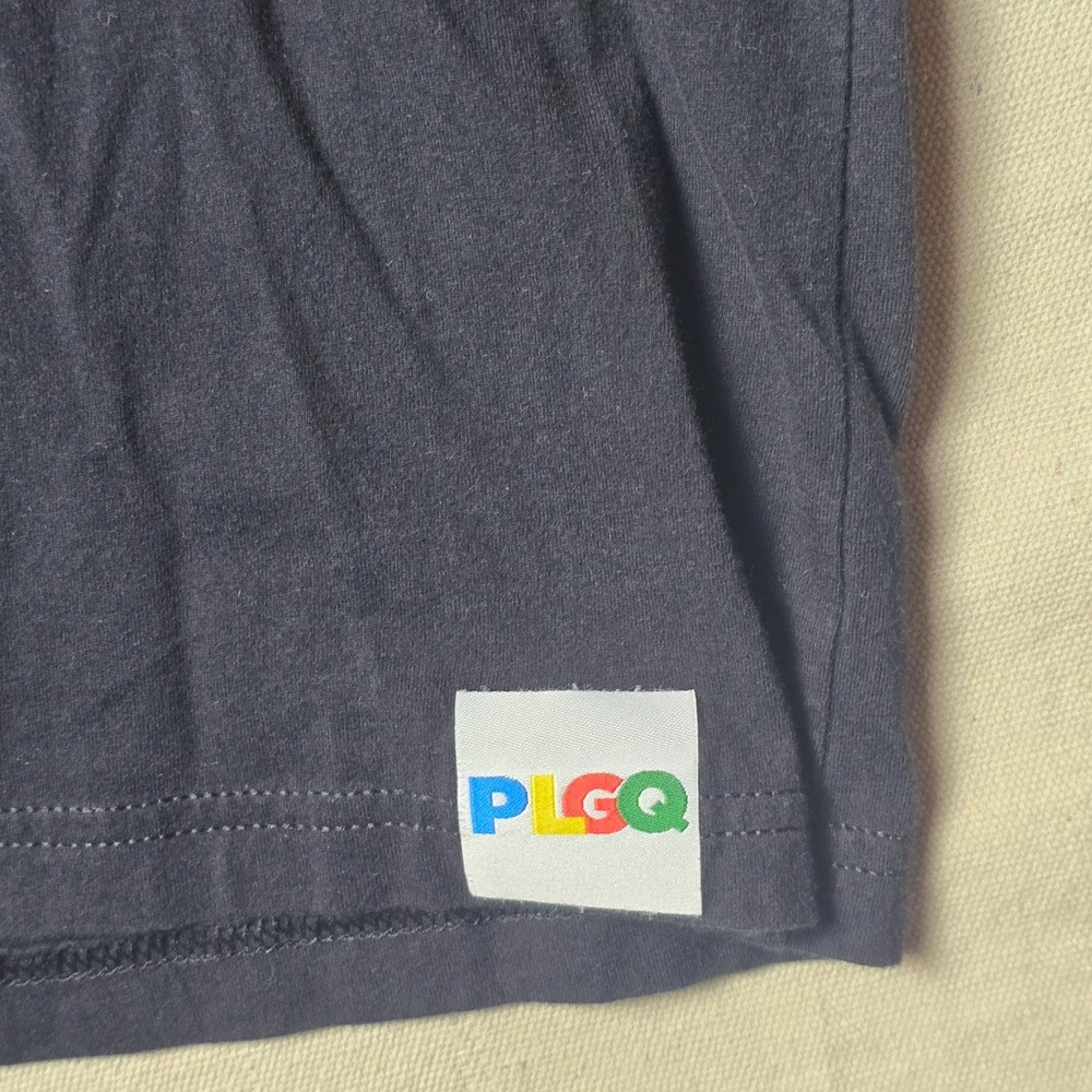 Nike PLGQ Men's T-Shirt Size Large Black Colorful Abstract Graphic Tee - Picture 7 of 12